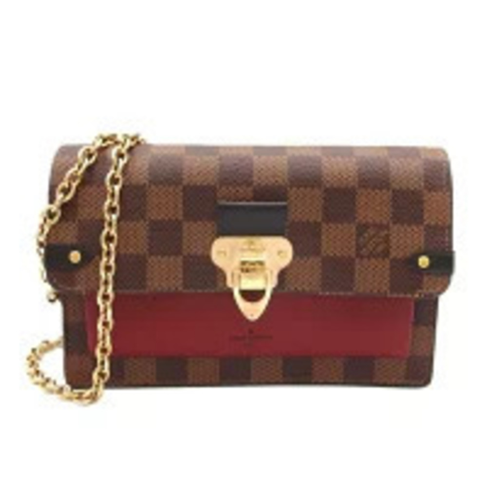 Louis Vuitton Portefeuille Vavin Damier Wallet Canvas Leather Ebene Brown